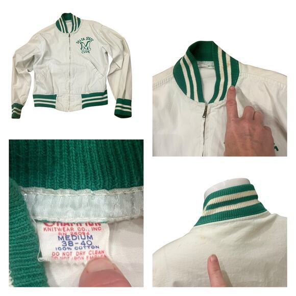 Vintage 1960s Champion Delta State M Club School Jacket  Varsity Bomber / M - - Picture 4 of 4
